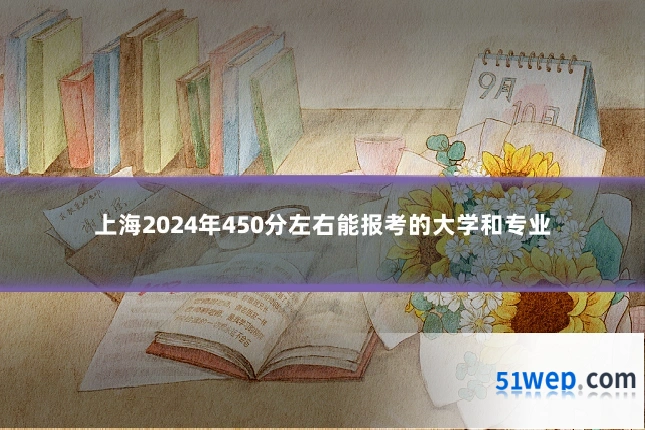 上海2024年450分左右能报考的大学和专业