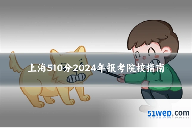 上海510分2024年报考院校指南