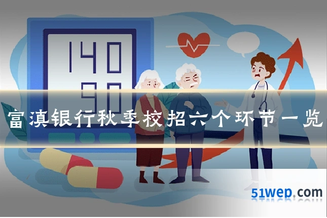 富滇银行秋季校招六个环节一览
