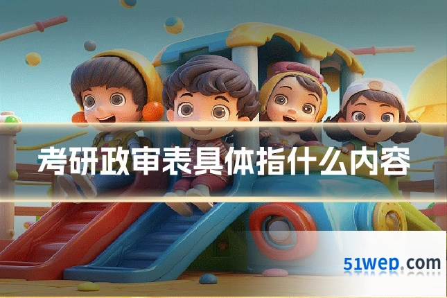 考研政审表具体指什么内容