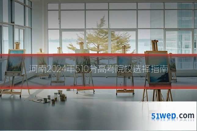 河南2024年510分高考院校选择指南