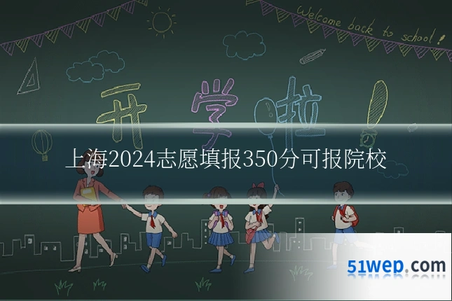 上海2024志愿填报350分可报院校