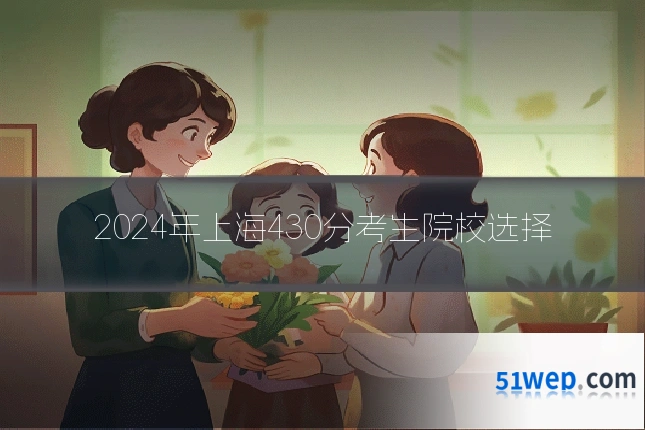 2024年上海430分考生院校选择