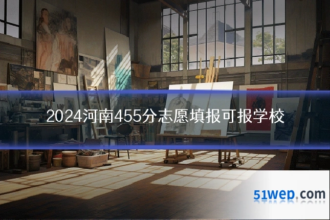 2024河南455分志愿填报可报学校