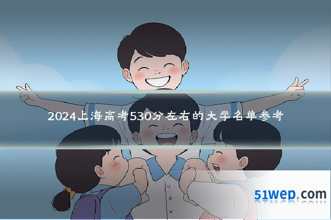 2024上海高考530分左右的大学名单参考