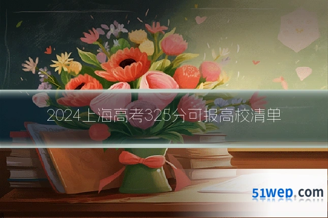 2024上海高考325分可报高校清单