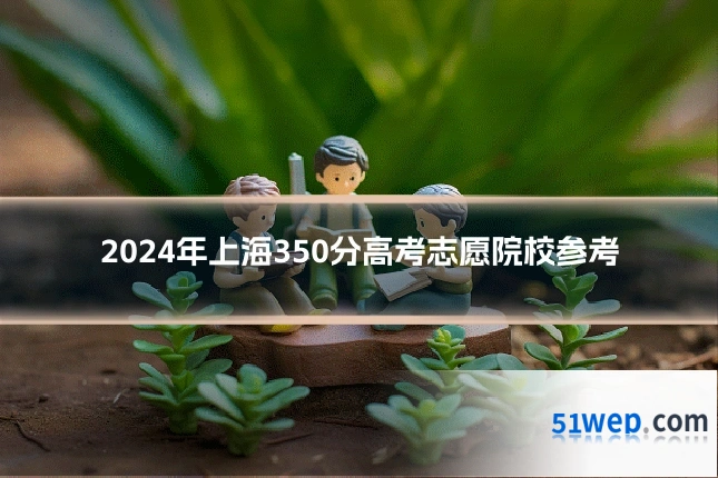 2024年上海350分高考志愿院校参考