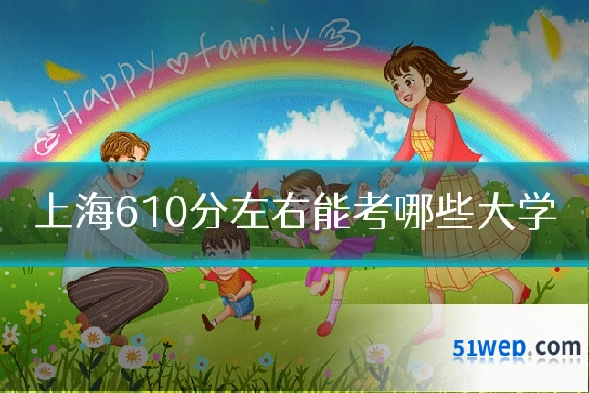 上海610分左右能考哪些大学
