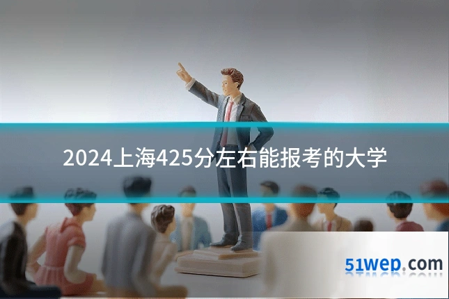 2024上海425分左右能报考的大学