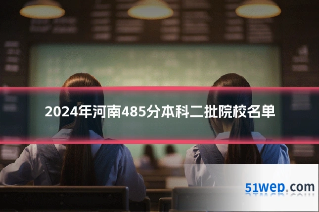 2024年河南485分本科二批院校名单