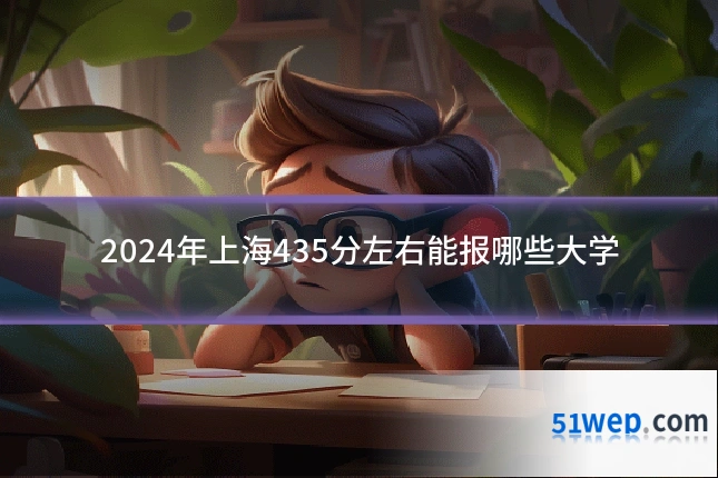 2024年上海435分左右能报哪些大学