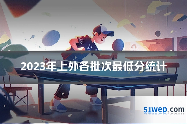 2023年上外各批次最低分统计