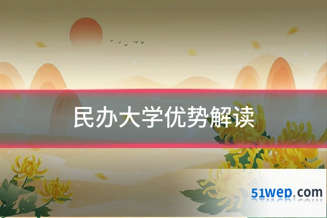 民办大学优势解读