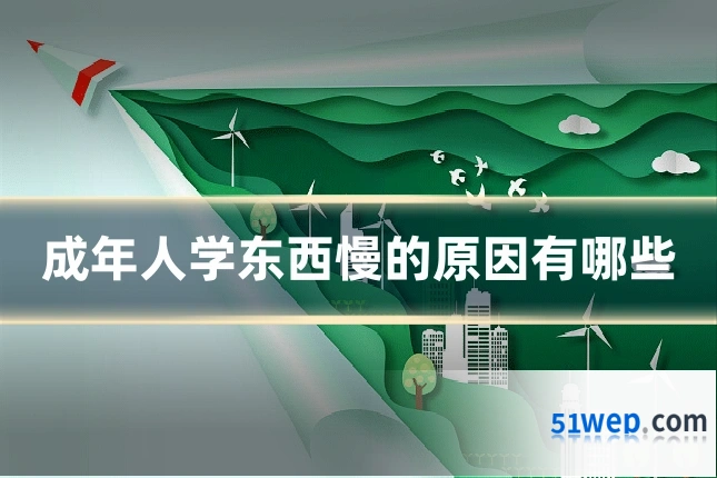 成年人学东西慢的原因有哪些