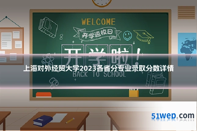 上海对外经贸大学2023各省分专业录取分数详情