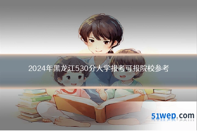 2024年黑龙江530分大学报考可报院校参考
