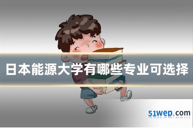 日本能源大学有哪些专业可选择