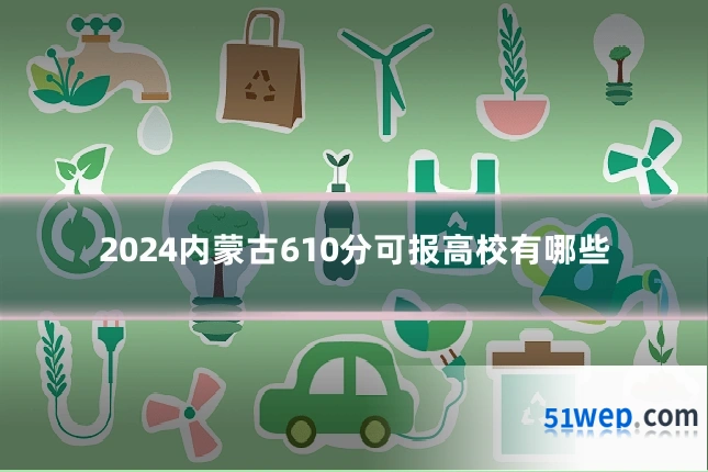 2024内蒙古610分可报高校有哪些