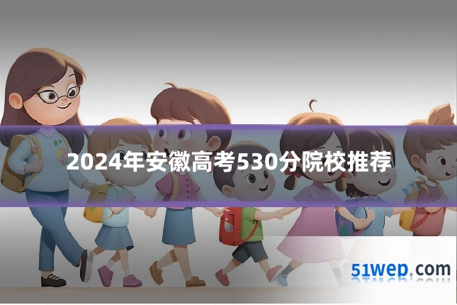 2024年安徽高考530分院校推荐