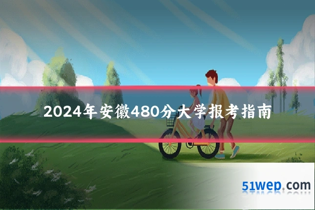 2024年安徽480分大学报考指南