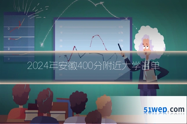 2024年安徽400分附近大学名单