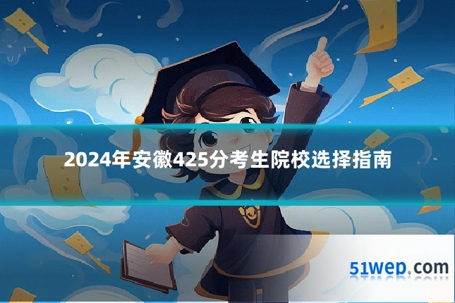 2024年安徽425分考生院校选择指南