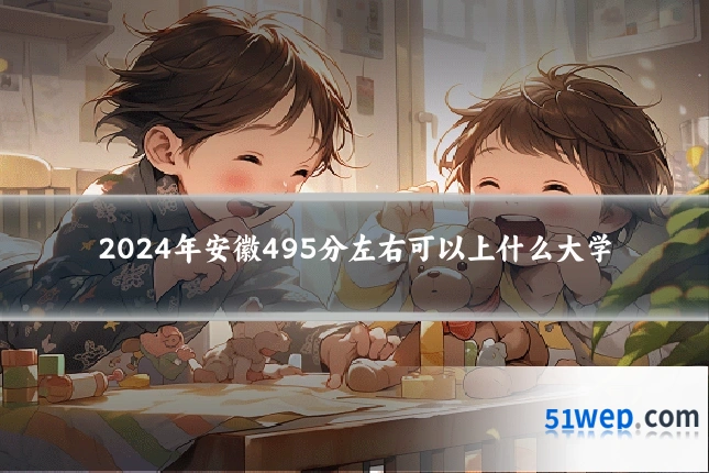 2024年安徽495分左右可以上什么大学