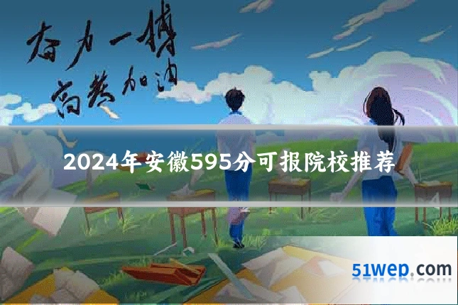2024年安徽595分可报院校推荐