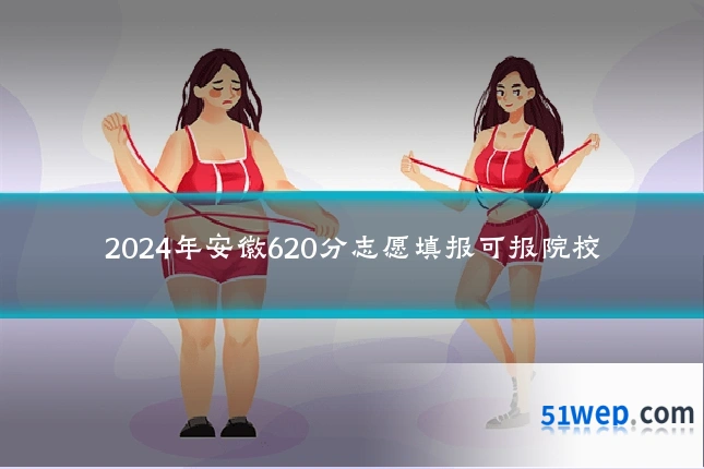 2024年安徽620分志愿填报可报院校