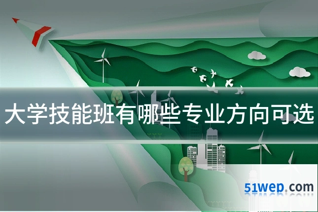 大学技能班有哪些专业方向可选