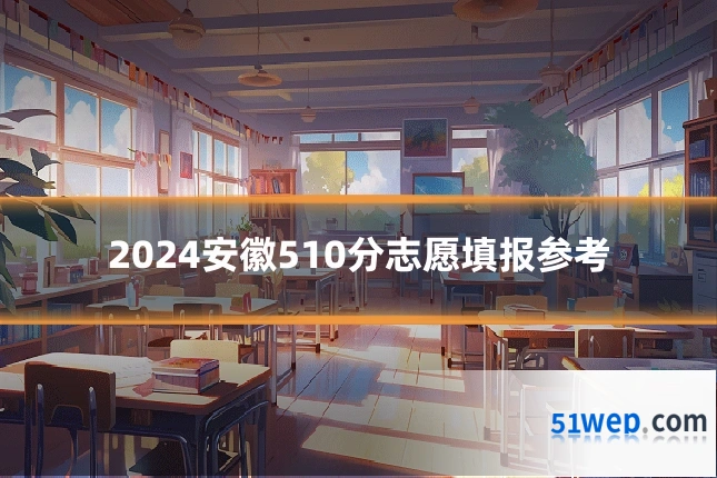 2024安徽510分志愿填报参考