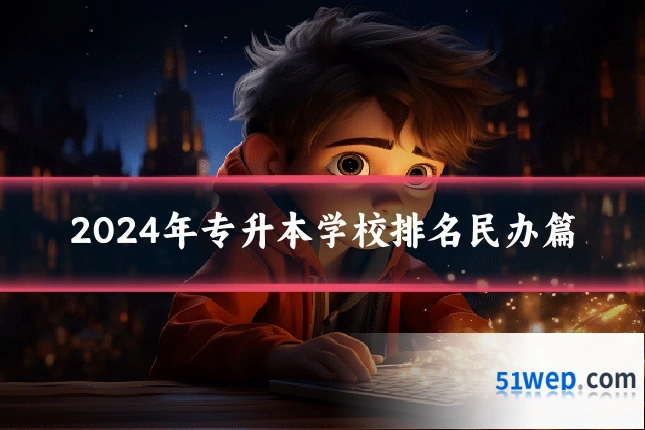2024年专升本学校排名民办篇