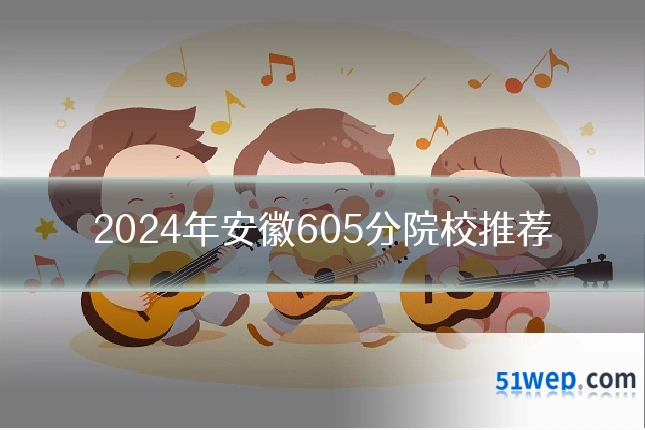 2024年安徽605分院校推荐