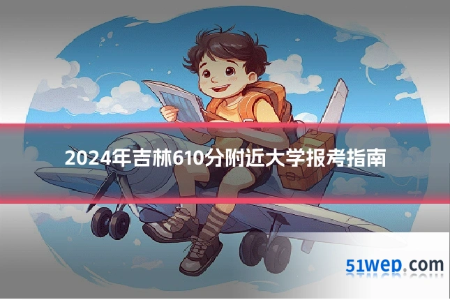 2024年吉林610分附近大学报考指南