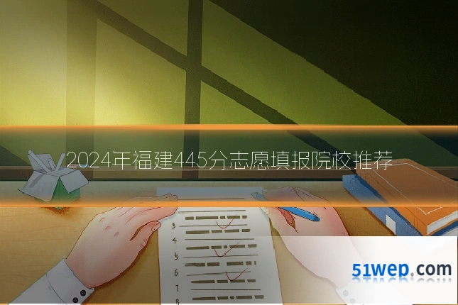 2024年福建445分志愿填报院校推荐