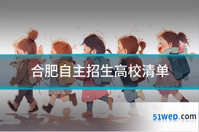 合肥自主招生高校清单