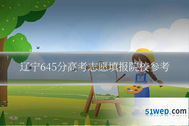 辽宁645分高考志愿填报院校参考