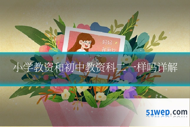 小学教资和初中教资科二一样吗详解