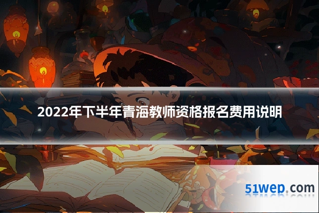 2022年下半年青海教师资格报名费用说明