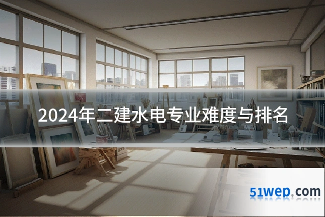 2024年二建水电专业难度与排名