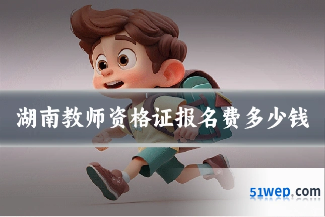 湖南教师资格证报名费多少钱