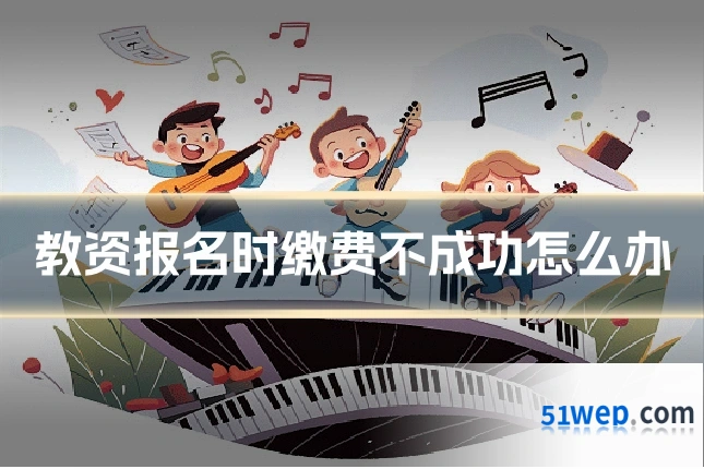 教资报名时缴费不成功怎么办