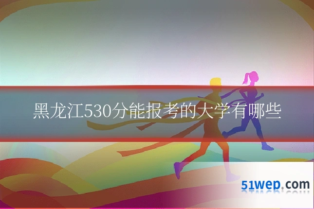 黑龙江530分能报考的大学有哪些