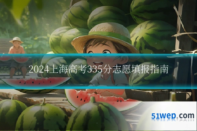 2024上海高考335分志愿填报指南