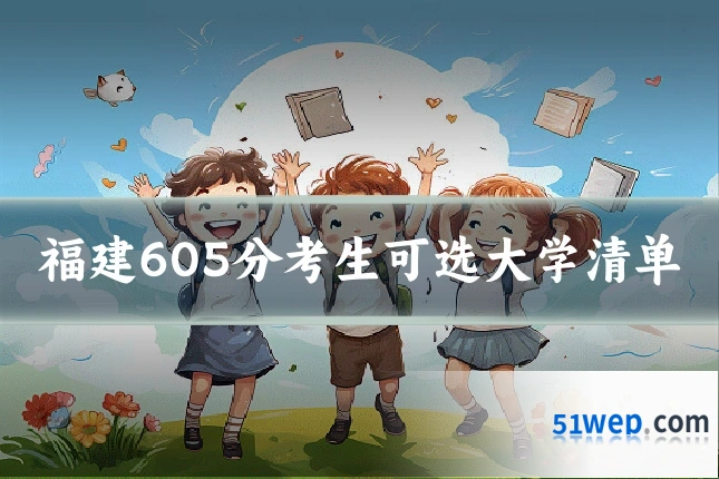 福建605分考生可选大学清单