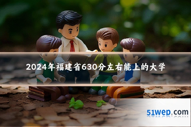 2024年福建省630分左右能上的大学