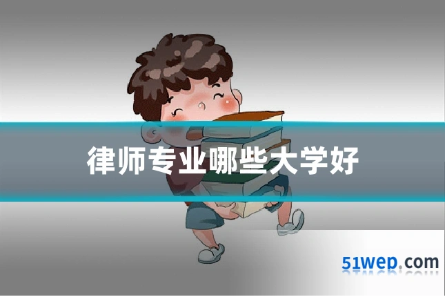 律师专业哪些大学好