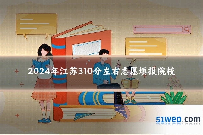 2024年江苏310分左右志愿填报院校