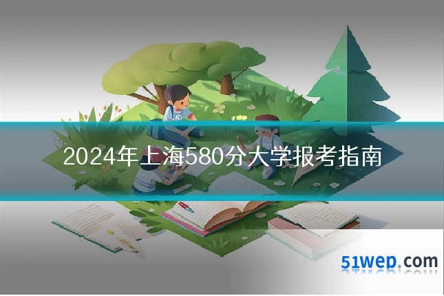 2024年上海580分大学报考指南