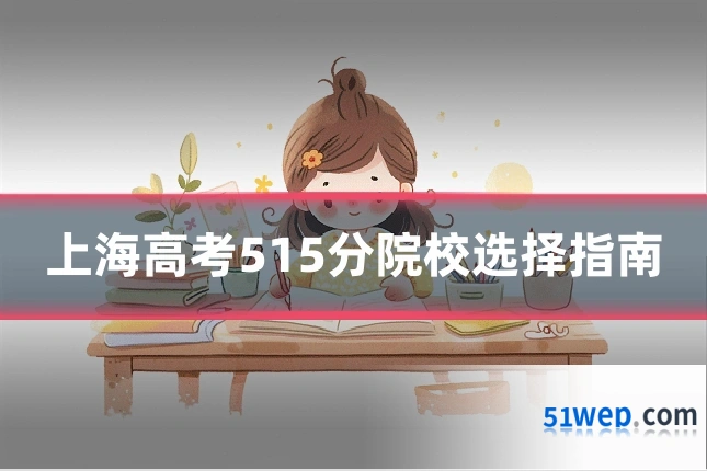 上海高考515分院校选择指南